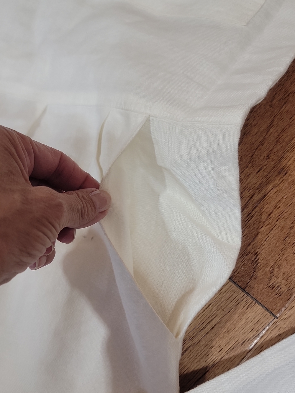OZMA of California Sleeveless V-Neck Linen Jumpsuit - Picture 13 of 16